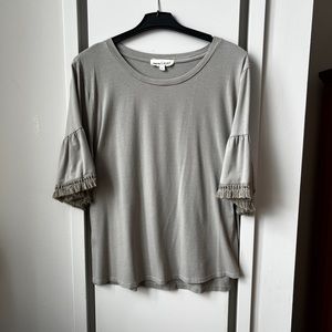 Johnny Was Embellished Calme' TEE * Neutral * Macramé * size XXL *